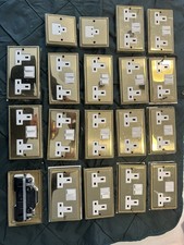 Georgian brass Switches, Sockets And Door Handles