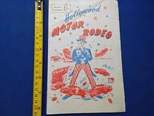 VINTAGE 1955-6 BRITISH TOUR OF HOLLYWOOD RODEO MOTORCAR DISPLAY SHOW, PROGRAMME
