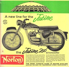 Oct 27 1960 NORTON 'Jubilee 250' Motorcycle Advert Print Magazine Cover Ephemera