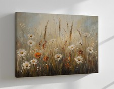 White Daisy Flowers Field