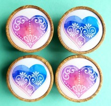 Knobs oriental heart print - knobs,
