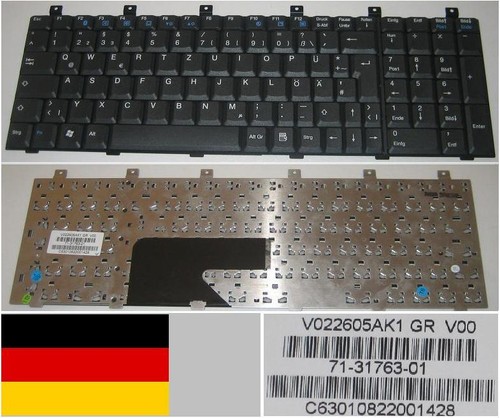 German qwertz keyboard packard - german,