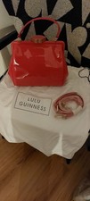 Lulu Guinness Red Leather