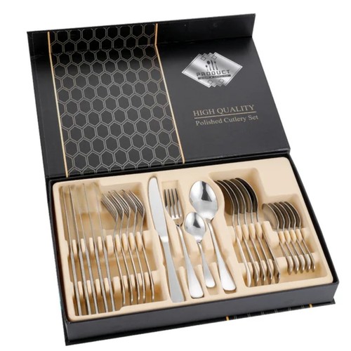 Piece stainless steel - 24-piece, gold