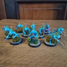 Warhammer Age of Sigmar: Seraphon Skinks x10 Painted.