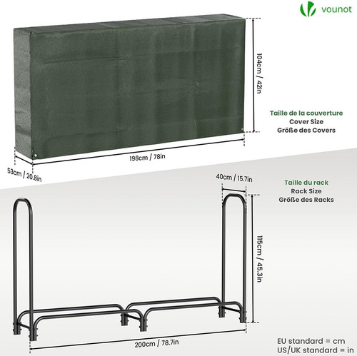Firewood log rack - log,