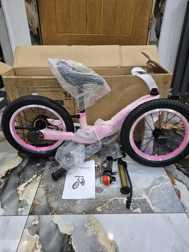 Girls pink bike - 4+, (brand