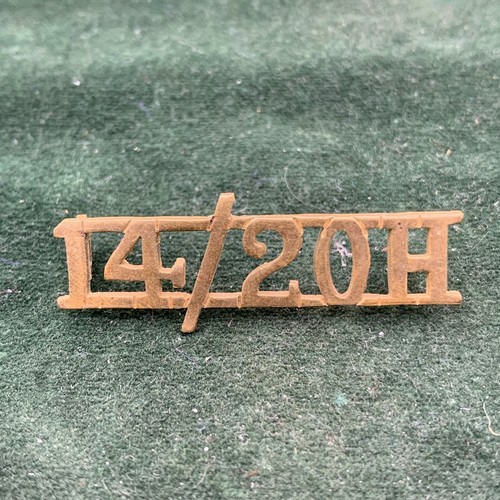 14th 20th kings hussars - kings, brass