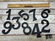 CAST IRON NUMBERS /LETTERS-