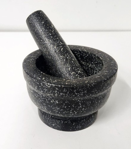 Black granite mortar - granite, and
