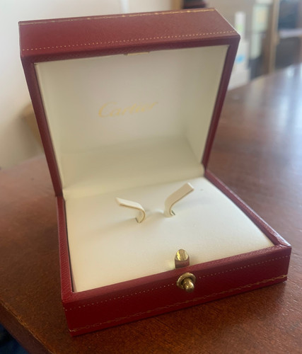 Cartier empty cuff link box - cartier,