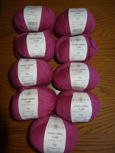 50g balls rowan wool - 50g,