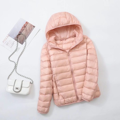 Ladies warm quilted puffer - quilted,