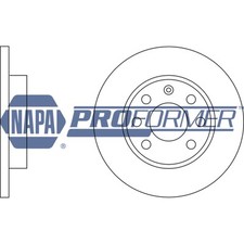 2x Brake Discs Solid For Opel