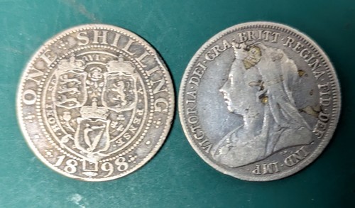 1898 1899 one shilling queen - 1898-1899,