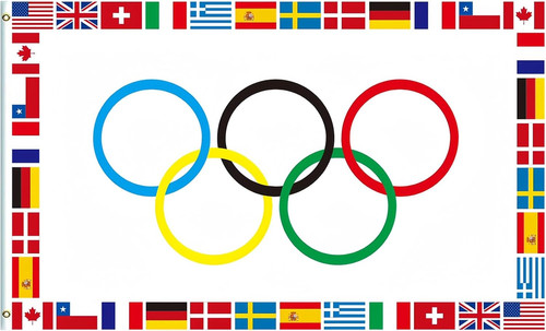Large oly flag 5ftx3ft - large,