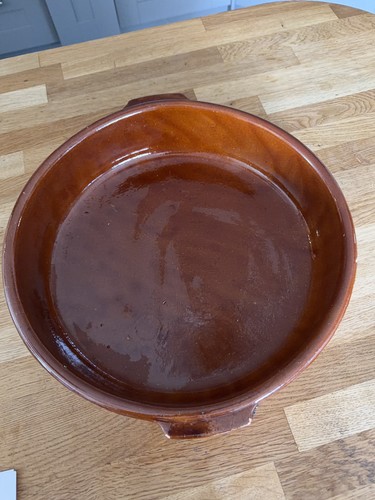 Large terracotta tapas dish - terracotta,