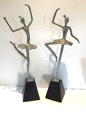 Metal Ballerina Dancers Figurines / Ornaments