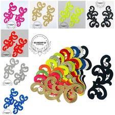 13ColoursGorgeous 2x Lace Embroidery Applique Wedding Motif Sew On Dance Costume