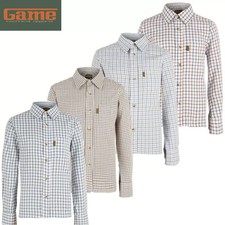 Kids Boys Game Tattersall Check Shirt - Junior Country Hunting Shooting Top UK