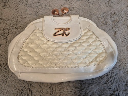 Zandra rhodes off white clutch - rhodes,