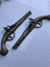 Vintage Pair Solid Brass Wall