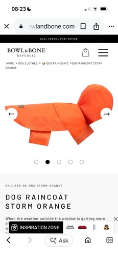 Bowl bone dog raincoat - &,