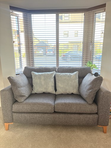 Seater grey fabric sofa - fabric,