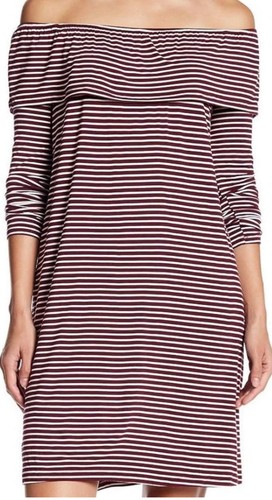 Love fire off shoulder striped - off,