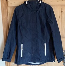 Size S ladies navy blue Ozark Trail George hooded waterproof coat jacket
