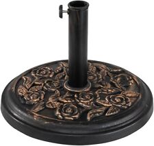 Green Haven Parasol Base Rust Proof Umbrella Stand Adjustable Weight RETURNED