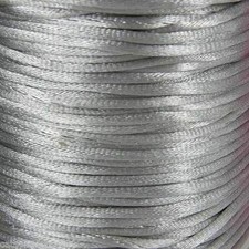 5m of 3mm Satin Rattail Silk Cord Stunning - many colours black red pink green  