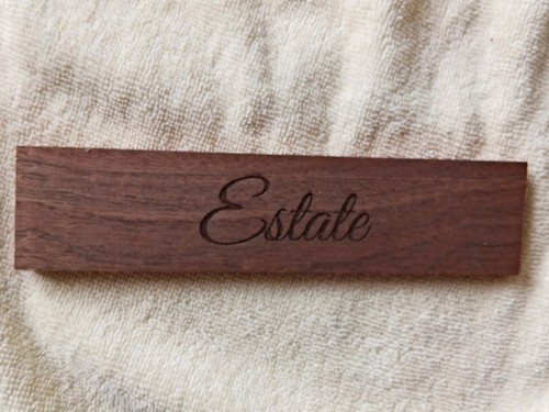 Laser engraved sign plaque - laser,