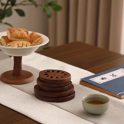 Plant based wooden - plant, coasters