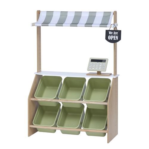 Pretend play wooden market - wooden,