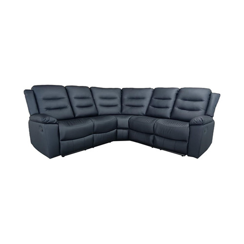 Recliner black faux leather - faux,