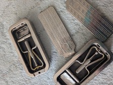 Vintage Rolls Razor Shaving Kit, Made in England, Collectible Barber Strop