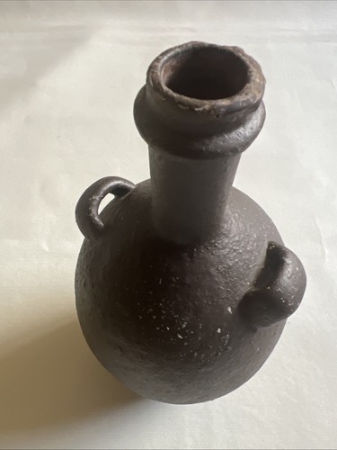Antique old vase dark - antique, brown