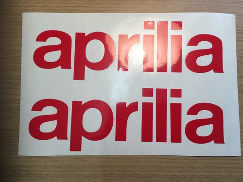 Aprilia text graphics - x2, vinyl