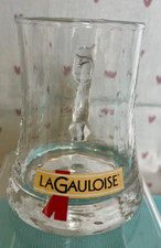 La Gauloise Glass Beer Tankard Digestif France Advertising Breweriana