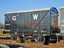 PHOTO  (2) GWR 'MOGO' 12 TON FITTED VENTILATED ALL PLANKED CARRIAGE VAN NO 10574