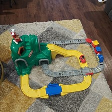 Vintage Little Tikes Mountain Tunnel Railway Road & Rail Train Set Toy Playset