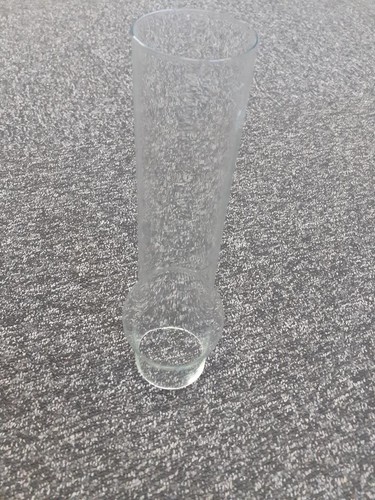 Vintage glass oil lamp chimney - glass,