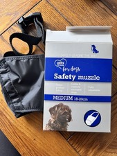 Pets at Home Dog Fabric Safety Muzzle Medium Size (18CM-20CM) and large mesh