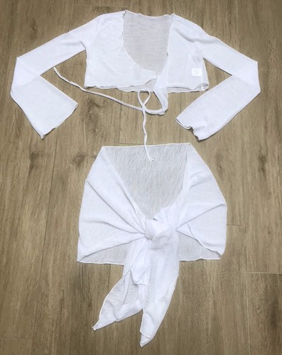 Shein outfit white skirt top