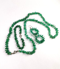 Vintage green stone - vintage, necklace