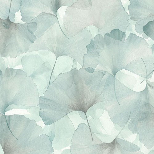 Teal floral wallpaper - wallpaper, textured