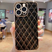 Luxury Cover Plating black and gold Soft Case For iPhone 11 PRO