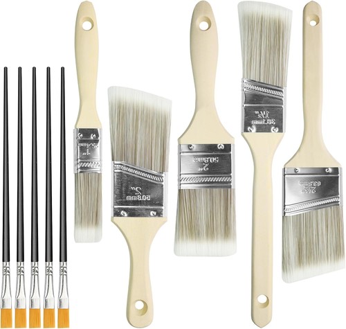 Pack wood stain brush set - brush,