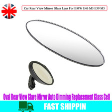 Oval Rear View Glare Mirror Auto Dimming Rep Glass Cell For BMW M3 E39 M5 E46